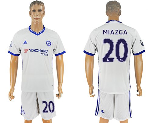 Chelsea #20 Miazga White Soccer Club Jersey - Click Image to Close